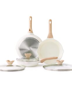 Kordisen Antihaft Keramikpfannen Set Induktion, 20/24/28 cm, Gesund ungiftig, Hitzebeständiger Griff