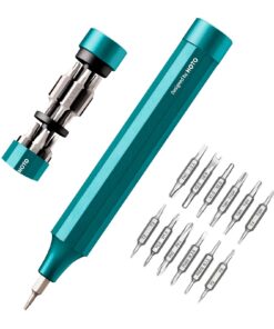 HOTO Feinmechaniker Schraubendreher Set für Handy und Laptop, 24 in 1 Magnetisch Präzisions Bits, Grün