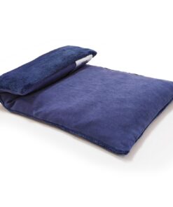 Uncn Kirschkernkissen Mikrowelle - Waschbarer Hülle, Lavendel- und minzduftend, Navyblau 32x17 cm, 640g