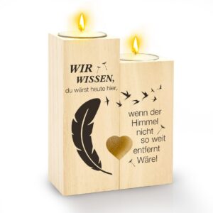 Rituals Trauergeschenk Kerze - Trost für Hinterbliebene | Friedhofskerzen - Grabdeko und Gedenkkerze für Friedhöfe | Gr