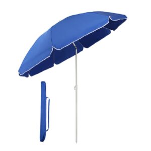 Sekey 160 cm Sonnenschirm Strand mit Schutzhülle für Balkon, Garten & Terrasse - Neigungswinkel und Höhe verstellbar - N