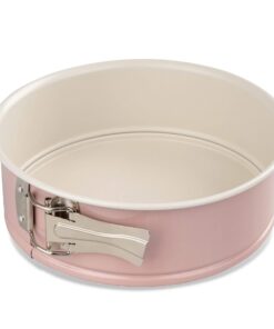 Dr. Oetker Springform Ø 20 cm mit Premium-Antihaftbeschichtung für Modernes Backen - Rosa/Creme