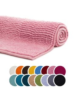 Liebling Badteppich Altrosa - 100% Polyester - Mikrofaser - Fußbodenheizung geeignet - 50 x 70 cm - 30 Grad waschbar
