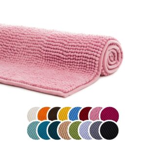 Liebling Badteppich Altrosa - 100% Polyester - Mikrofaser - Fußbodenheizung geeignet - 50 x 70 cm - 30 Grad waschbar