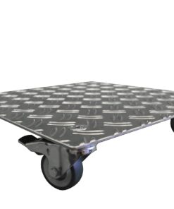 Pflanzenroller AluGrip-PK bis 400kg für Pflanzkübel Kübel Cube Quadrat & Rechteck (400x400mm-200kg) + leicht transportie