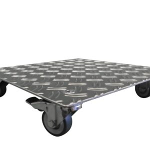 Pflanzenroller AluGrip-PK bis 400kg für Pflanzkübel Kübel Cube Quadrat & Rechteck (400x400mm-200kg) + leicht transportie