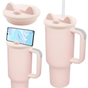 Stanley Ersatzbecherdeckel 40 oz mit Handyhalterung und Splash Resistant Tumbler Lids (Pink) Stanley 2-in-1-Ersatzbech