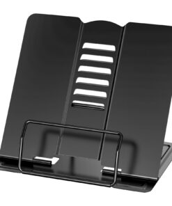 Newpop Schwarzes Buchständer für Children, Kochbuchhalter, für Tische Podien, Halterung Zum Lese, Metall