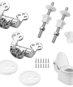 WC-Sitz-Scharnier-Zink-Legierung, Edelstahl, 2 Set Ersatz für sanfte Schließung des WC-Sitzdeckels