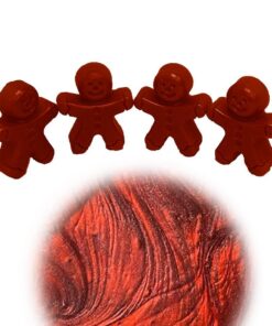 WonderWax Lebkuchenmännchen 4er Set Soja Wachs Melts Raumduft für Duftlampe Aroma Wellnes Kerzen Wärmer Kirsch Vanille