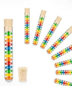 Tuuters 25 Stück Reagenzgläser mit Korken Verschluss zum Befüllen Glas Gewürzgläser Mini Glasflaschen für Labore und Zut