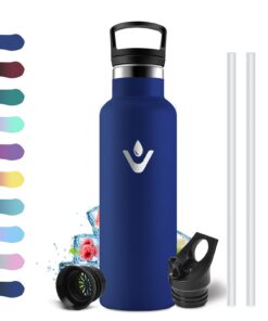 Edelstahl Trinkflasche 500ml BPA-Frei Vakuum Thermosflasche Sprudel