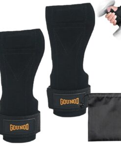 Schwarz Lifting Straps Fitgriff Zughilfen für Frauen und Männer, Krafttraining & Fitness, mit Aufbewahrungstasche und Zu