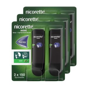 NICORETTE Spray mit mint Geschmack – Rauchen aufhören mit Nikotinspray – perfekt für Nichtraucher und Raucher – zur Rauc