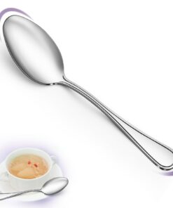 [Gifcomda Edelstah Suppenlöffel Set] + [24 Stück] + [Zuhause Restaurant Partei] + [Spülmaschinenfest] + [Exquisit Spiege