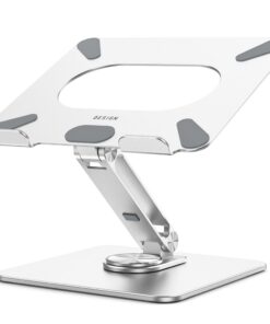 BESIGN LSX7 Laptop Ständer 360 Grad Drehbar Verstellbarer Notebook Ständer Kompatibel mit 10-15.6 Zoll Laptops (Silber)