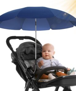 STYNGARD Kinderwagen Sonnenschirm UV Schutz 50+ - Modell ROME - Kinderwagen Sonnenschutz flexible Universalhalterung
