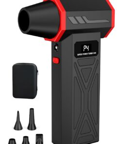 S50 Elektrischer Luftduster - Superkraftiger Akku-Air Duster für Computer, Haus, Outdoor und Auto 130000RPM 4-Gang Einst