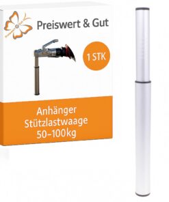 Stützlastwaage 50–100 kg für Wohnwagen & Anhänger – Aluminium-Deichselwaage, einfache Handhabung