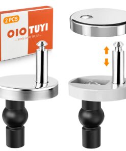 OioTuyi Edelstahl WC Sitz Ersatzteile 2 Stück Absenkautomatik Scharniere Klodeckel Halterung WC Befestigung