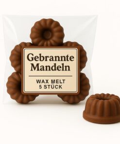 • Winter- und Weihnachtsduftwachs 5er Set - gebrannte Mandeln | Raumduft • Raumduft Winter & Weihnachten Kerzen 5er Se