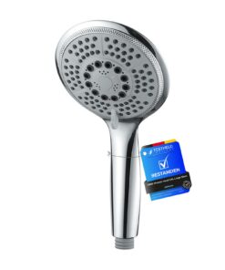 GRIFEMA Wassersparende Regendusche XXL – Hochdruck Duschkopf, 5 Strahlarten, Chrom, G803 Global Recycled Standard