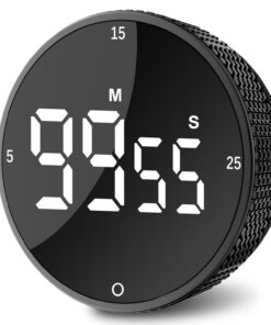 Magnetischer Digitaler Küchentimer mit LED-Anzeige - Countdown Count Up Lautes Signal für Kochen Backen Fitness