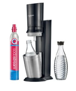 SodaStream Crystal |0 Wassersprudler - Silber, Schwarz & Titan, perfekt für Familien | SodaStream Crystal |0 Wasserspru