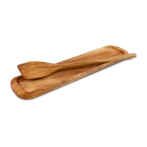 ROMINOX Geschenkartikel Kochlöffel mit Ablage - praktisch für den Geschmacksscharfen, ideal zur Zubereitung von Rezepte