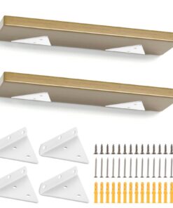 Senenqu White Invisible 8CM Wall Mounts Schwebende Regalhalterungen für Heimwerker | Senenqu 4 Stück 8CM Wandhalterunge