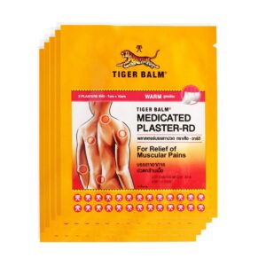 HELLOYOUNG Tigerbalsam Kräuterpflaster 2 Pflaster für Muskeln, Rücken und Gelenke - medizinische Salbe (Warm)