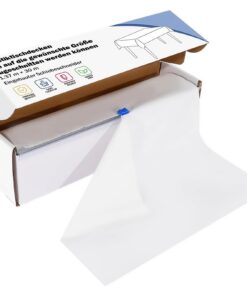 Weißes Einweg-Rechteckiges Plastiktischrollenformat 30m x 1,37m für Picknicks und Partys | Weisse Plastiktischdeckenrol