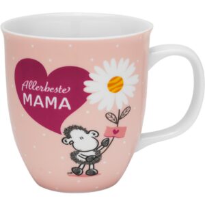 Sheepworld Tasse "Allerbeste Mama" | Kaffeetasse Porzellan 40 cl | Muttertagsgeschenk, Geschenk für Sie, Mamas Lieblings