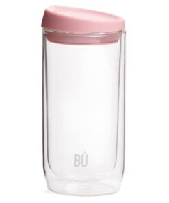 BU Brew Kaffeebecher | Doppelwandig | Glas | Für jeden Tag und Nacht | Beliebter Kaffeebecher | 454 ml | Hochwertig und