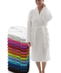 LEBENGOOD Bademantel 100% Baumwolle, weich und flauschig, ideal für Damen und Herren - S, M, L, XL, XXL