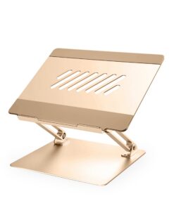 Konsol Laptopständer für Laptop bis 17 Zoll, verstellbare Winkel und faltbar leight und langlebig (Gold) Faltbarer Lap