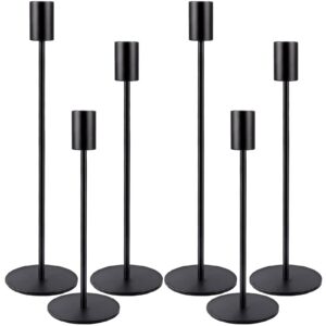 Schwarze Kerzenhalter Set 6 Deko Hochzeitstag Abendessen Party