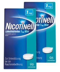 Nicotinell Lutschtabletten 1 mg Mint Doppelpack 192 Stk. Raucherentschummelung Diskret Und Wirksam