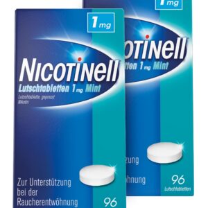 Nicotinell Lutschtabletten 1 mg Mint Doppelpack 192 Stk. Raucherentschummelung Diskret Und Wirksam