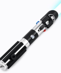 Saberforms Duell Lichtschwert 12 RGB Farben 16 Sound Fonts Force FX, Premium Metallgriff & Motion Control für Erwachsene