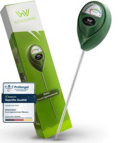 Wendowerk® Boden Feuchtigkeitsmesser Grüne Version Ohne Batterien Premium Bodentester