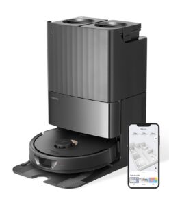 Roborock Qrevo Saugroboter mit Wischfunktion, 3D-Kartierung, 5500 Pa Saugkraft, Doppeldrehmopps, automatische Wasser-Bef