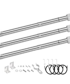 Universal Edelstahl Brenner Ersatzteile 31-45cm Landmann Triton 2, Enders, Tepro, Taino, Campingaz, Proficook, Barbecook