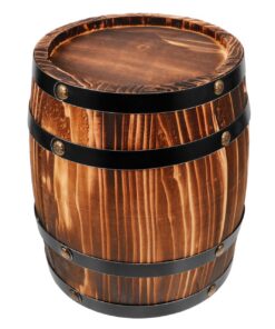 MAGICLULU Holzfass Klein Edelholz Für Weinliebhaber Dekoration Ideal Vintage Stil