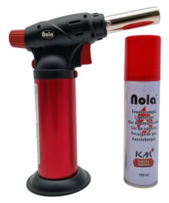 NOLA Küchenbrenner mit 100ml Gas, nachfüllbar, für professionelle Flambierer