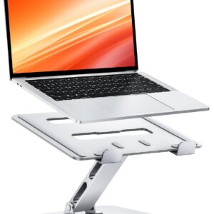 CIRYCASE Höhenverstellbarer Laptop Ständer für Notebook & Workstation, Stabiler & Ergonomischer Laptop Holder, Kompatibe