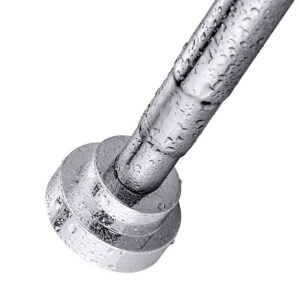 KZGRIT Rutschfest Verstellbare Duschstange, Edelstahl, Kein Bohren & Rost, 65-100cm