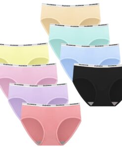 Sunvivid Atmungsaktive Unterhosen für Mädchen 8-18 Jahre - 8er Pack