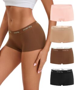 INNERSY Boxershorts Damen Baumwolle OEKO-TEX STANDARD 100 | INNERSY Boxershorts Damen Baumwolle 4er Pack | INNERSY Boxe