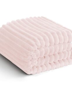 WAVVE Flauschig Kuscheldecke, Sofadecke 150 x 200 cm, Rosa - Wohndeckędekoration für Sofa und Zimmer